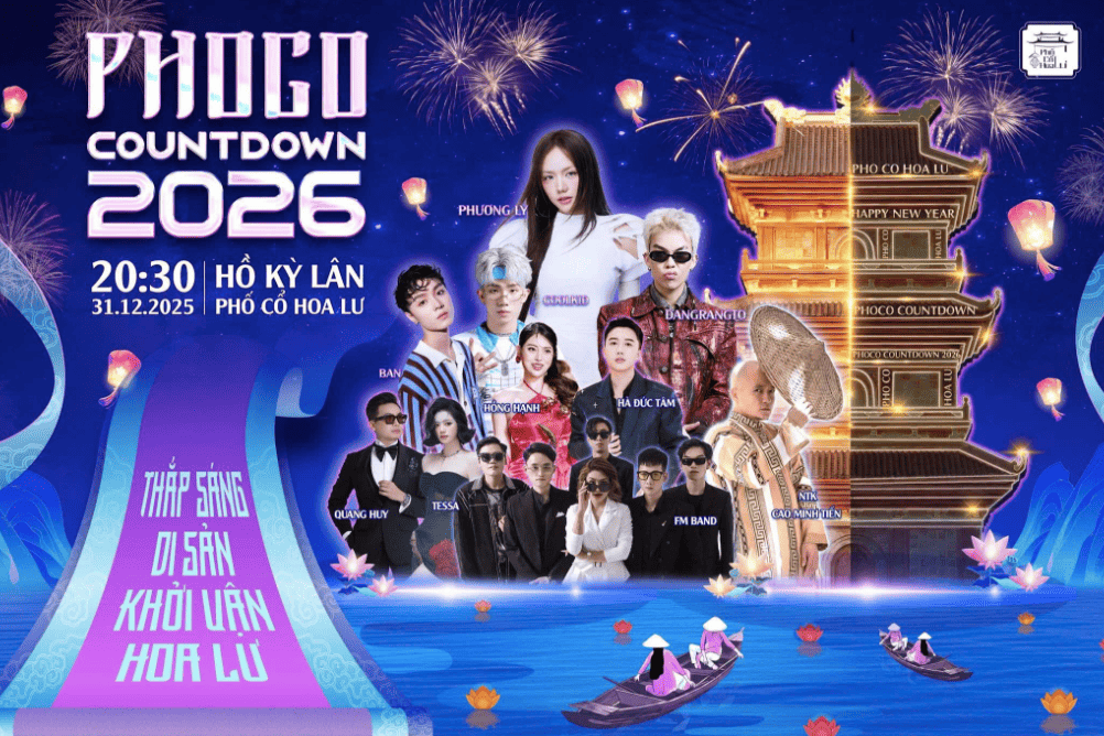 PHOCO COUNTDOWN 2026 – Thắp sáng di sản, khởi vận Hoa Lư